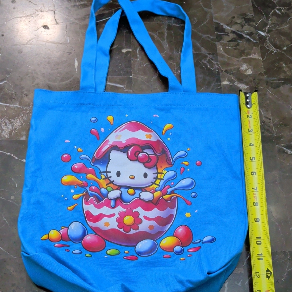 Blue Hello Kitty Tote Bag